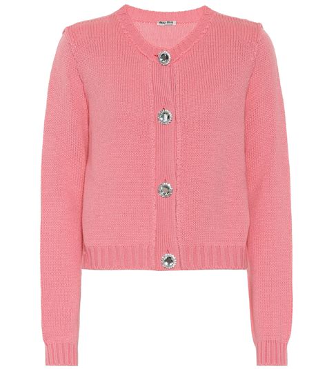 miu miu cropped cashmere|miumiu cashmere cardigan.